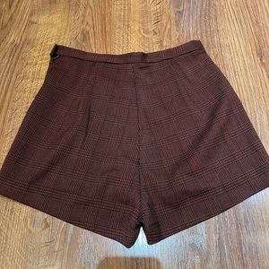 BNWOT American Apparel high waisted plaid shorts